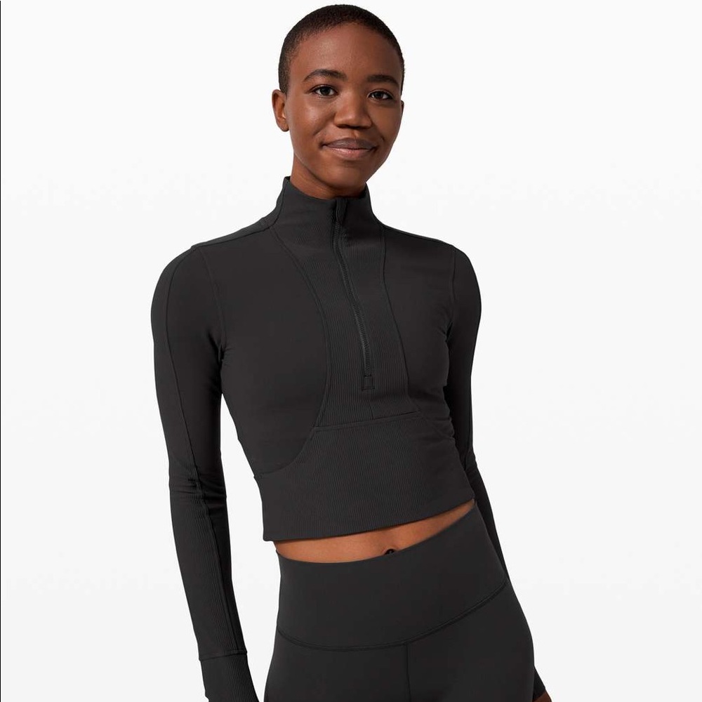 NWT lululemon TAKE IT IN STRIDE 1/2 ZIP size 10